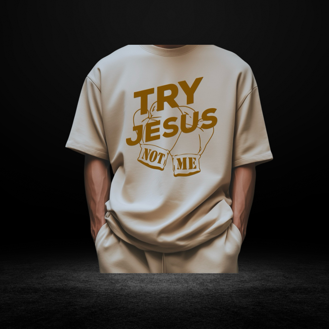 Try Jesus Not Me Brown